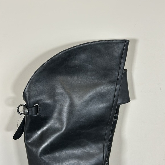 Coach Womens Cheyenne Leather Boots Sz 7 Black Riding Equestrian Over The Knee - Picture 3 of 11